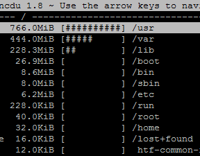 Top file sizes on a small server